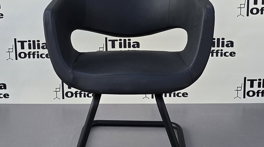 Flora Kesim Tarama Çalışma Bekleme Koltuğu Siyah U Ayak